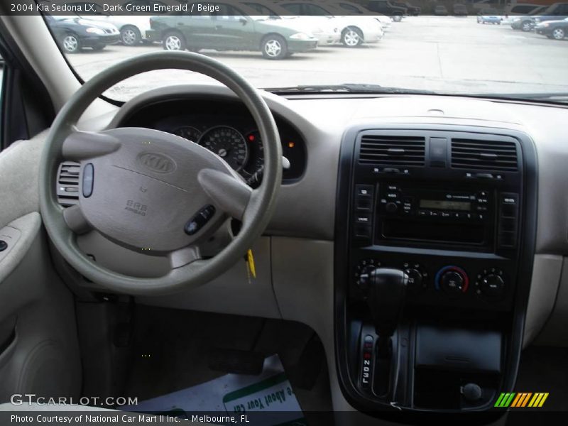 Dark Green Emerald / Beige 2004 Kia Sedona LX