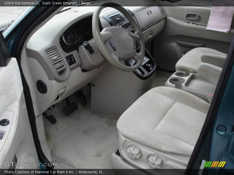 Dark Green Emerald / Beige 2004 Kia Sedona LX