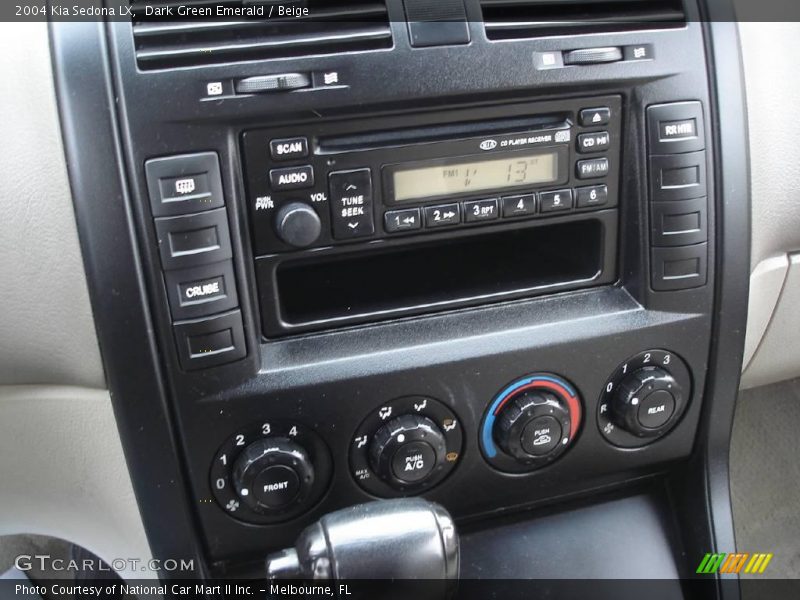 Dark Green Emerald / Beige 2004 Kia Sedona LX