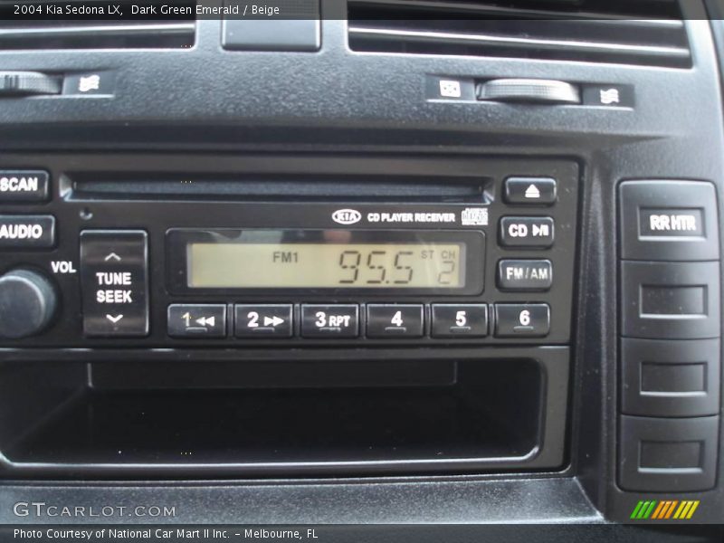 Dark Green Emerald / Beige 2004 Kia Sedona LX