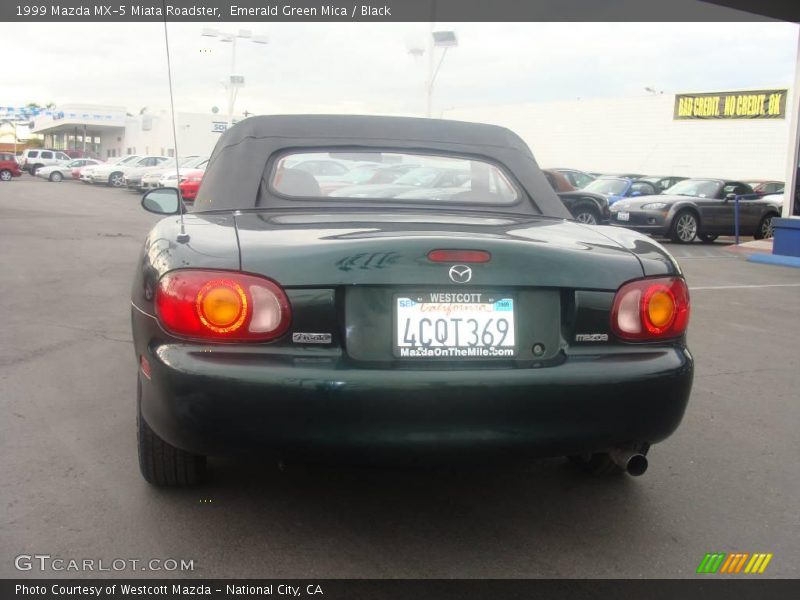 Emerald Green Mica / Black 1999 Mazda MX-5 Miata Roadster