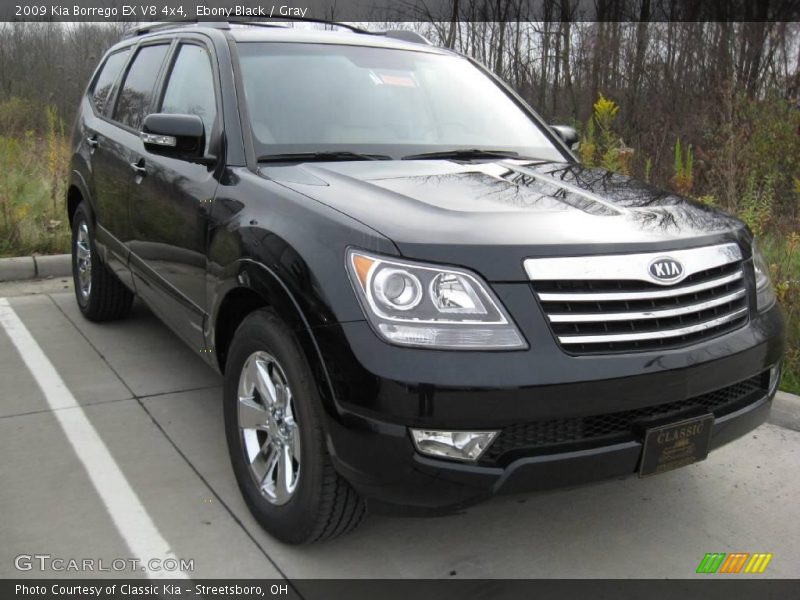 Ebony Black / Gray 2009 Kia Borrego EX V8 4x4