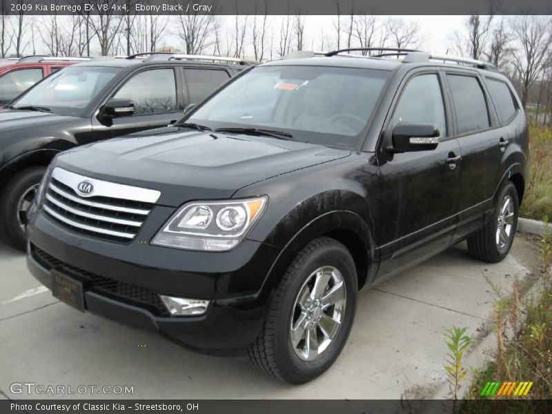 Ebony Black / Gray 2009 Kia Borrego EX V8 4x4