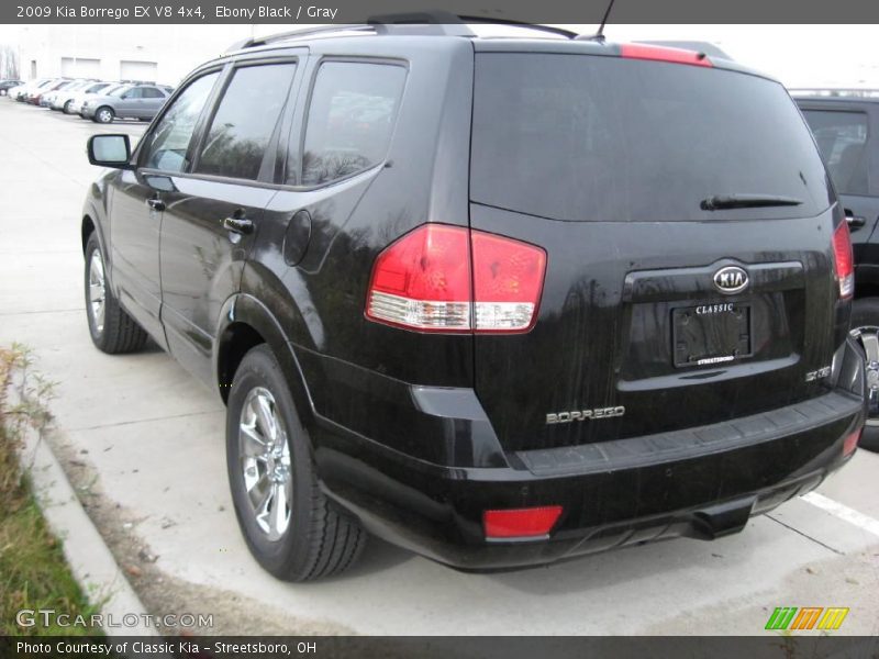 Ebony Black / Gray 2009 Kia Borrego EX V8 4x4