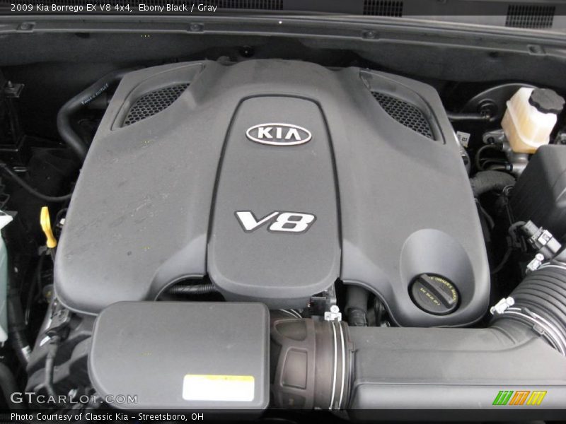 Ebony Black / Gray 2009 Kia Borrego EX V8 4x4