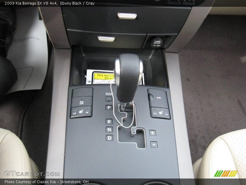 Ebony Black / Gray 2009 Kia Borrego EX V8 4x4