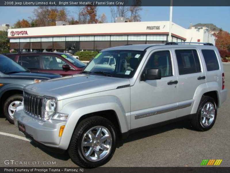Bright Silver Metallic / Pastel Slate Gray 2008 Jeep Liberty Limited 4x4