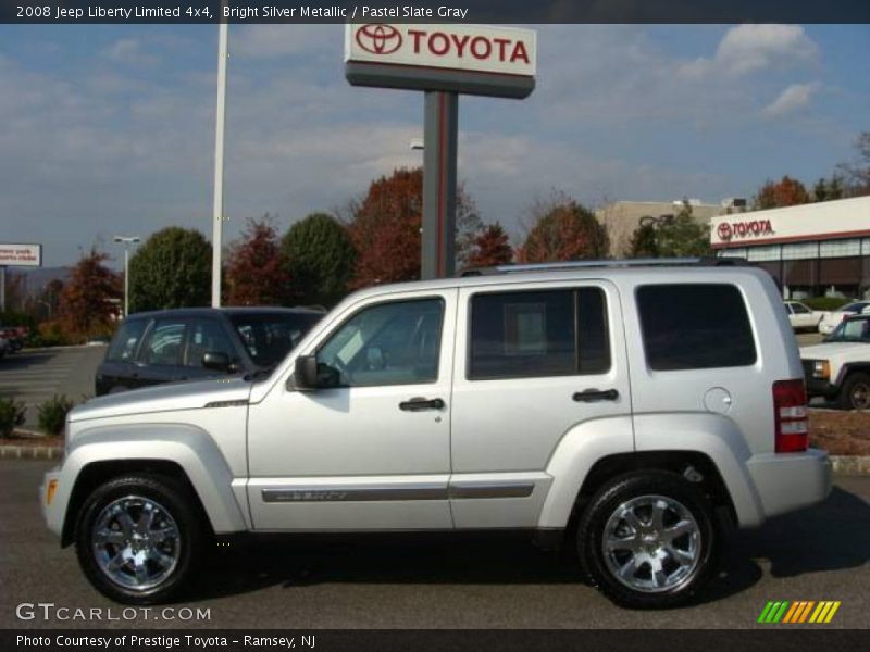 Bright Silver Metallic / Pastel Slate Gray 2008 Jeep Liberty Limited 4x4
