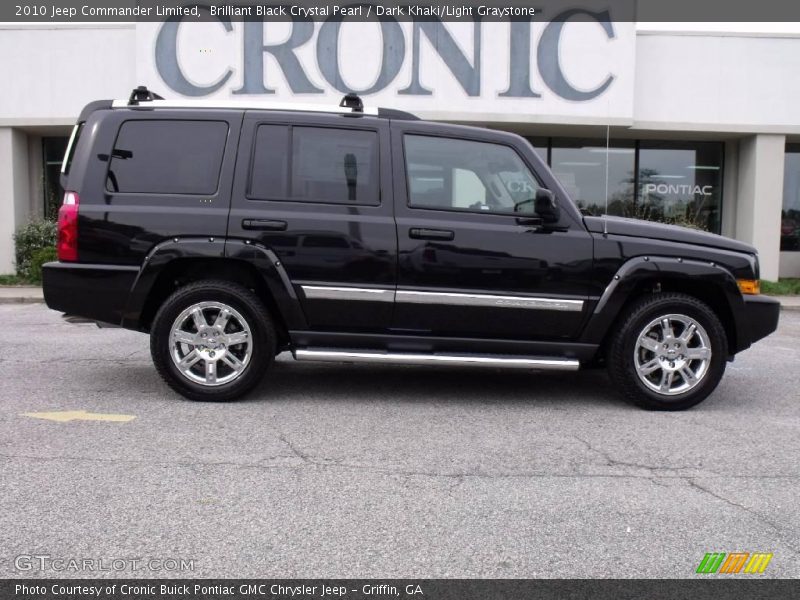 Brilliant Black Crystal Pearl / Dark Khaki/Light Graystone 2010 Jeep Commander Limited