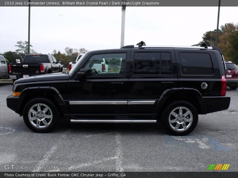Brilliant Black Crystal Pearl / Dark Khaki/Light Graystone 2010 Jeep Commander Limited