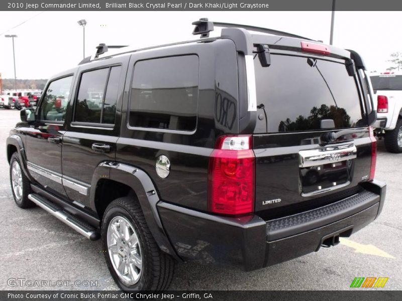 Brilliant Black Crystal Pearl / Dark Khaki/Light Graystone 2010 Jeep Commander Limited