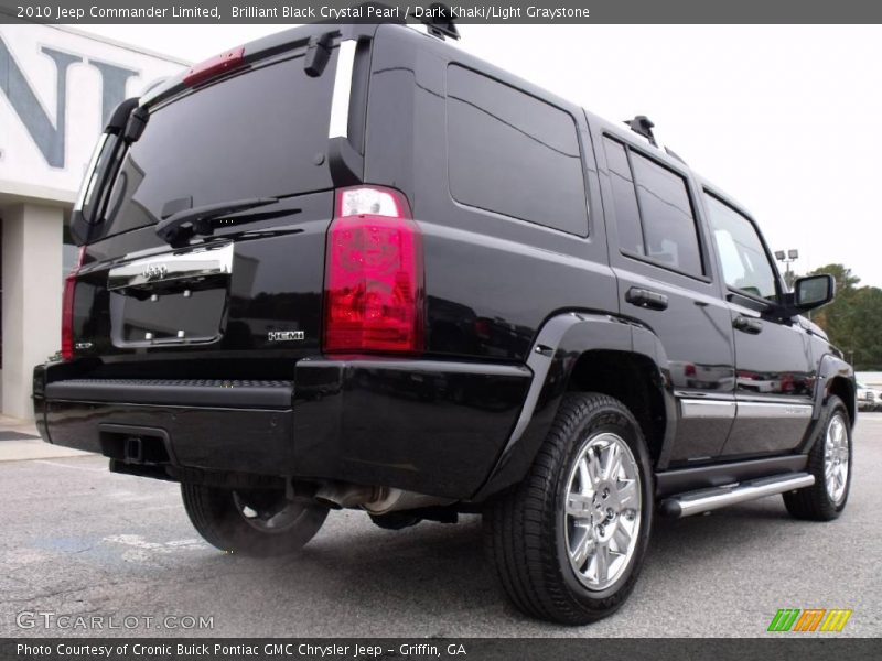 Brilliant Black Crystal Pearl / Dark Khaki/Light Graystone 2010 Jeep Commander Limited