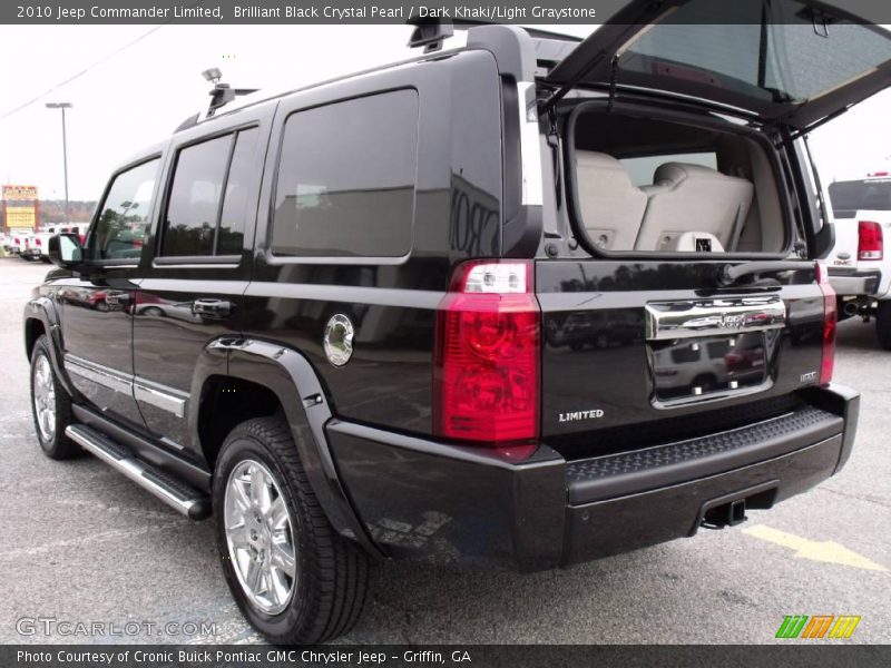 Brilliant Black Crystal Pearl / Dark Khaki/Light Graystone 2010 Jeep Commander Limited