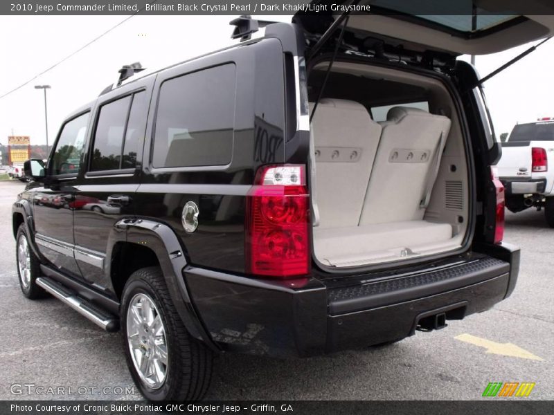Brilliant Black Crystal Pearl / Dark Khaki/Light Graystone 2010 Jeep Commander Limited