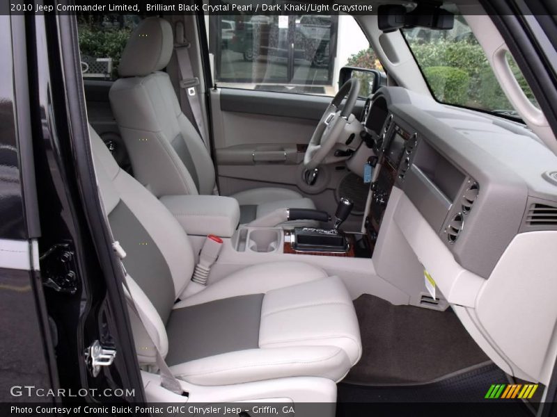 Brilliant Black Crystal Pearl / Dark Khaki/Light Graystone 2010 Jeep Commander Limited