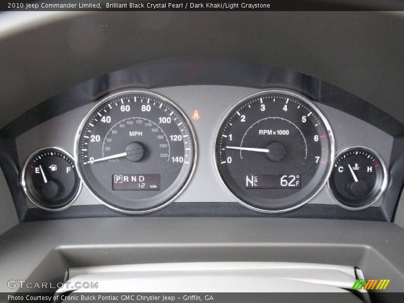 Brilliant Black Crystal Pearl / Dark Khaki/Light Graystone 2010 Jeep Commander Limited