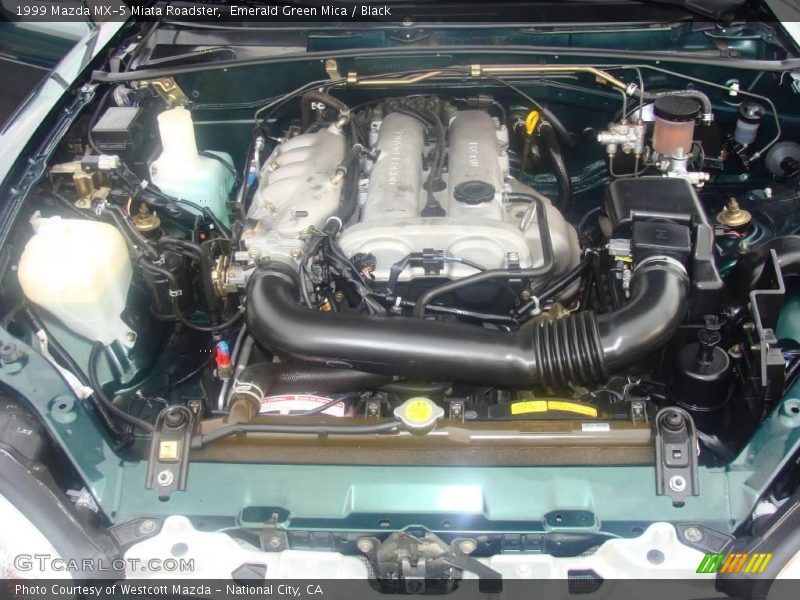 Emerald Green Mica / Black 1999 Mazda MX-5 Miata Roadster
