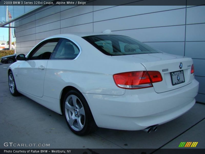 Alpine White / Beige 2009 BMW 3 Series 328xi Coupe