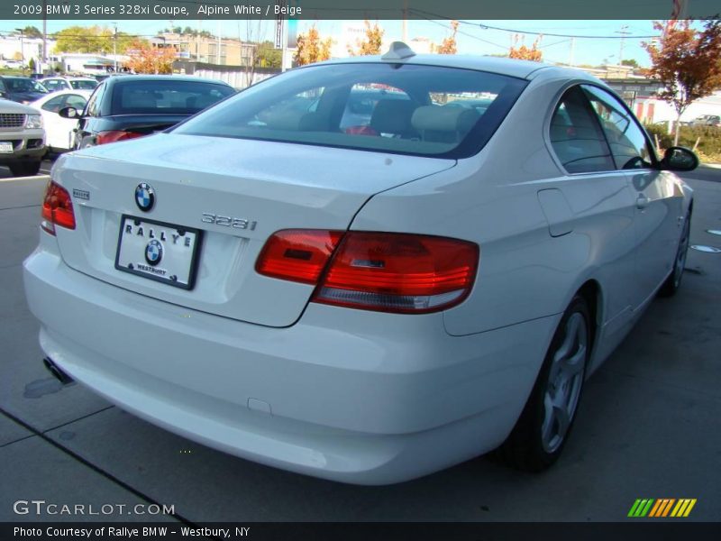Alpine White / Beige 2009 BMW 3 Series 328xi Coupe