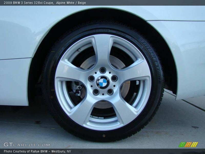 Alpine White / Beige 2009 BMW 3 Series 328xi Coupe