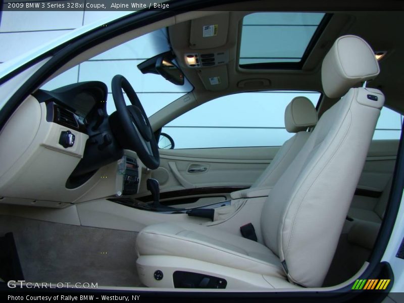 Alpine White / Beige 2009 BMW 3 Series 328xi Coupe