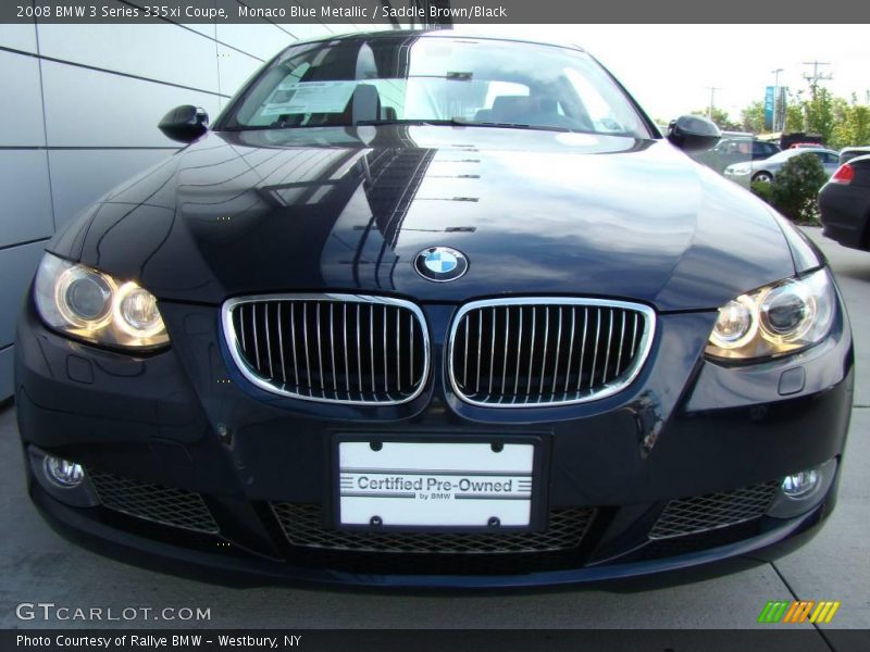 Monaco Blue Metallic / Saddle Brown/Black 2008 BMW 3 Series 335xi Coupe