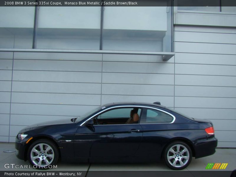 Monaco Blue Metallic / Saddle Brown/Black 2008 BMW 3 Series 335xi Coupe