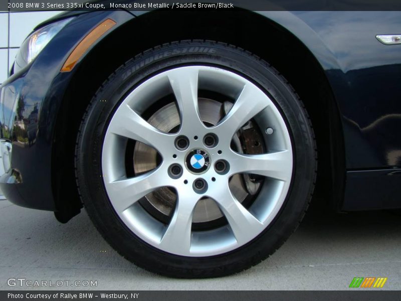 Monaco Blue Metallic / Saddle Brown/Black 2008 BMW 3 Series 335xi Coupe