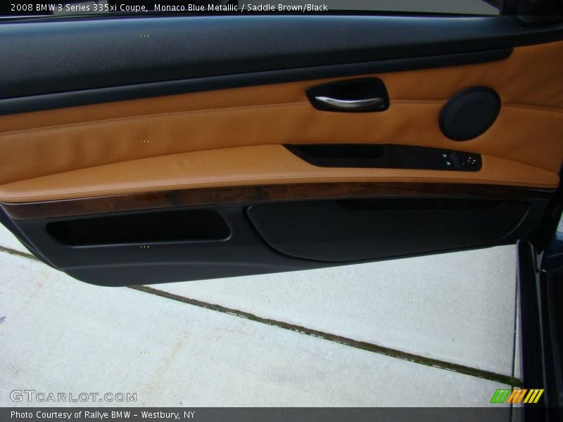 Monaco Blue Metallic / Saddle Brown/Black 2008 BMW 3 Series 335xi Coupe