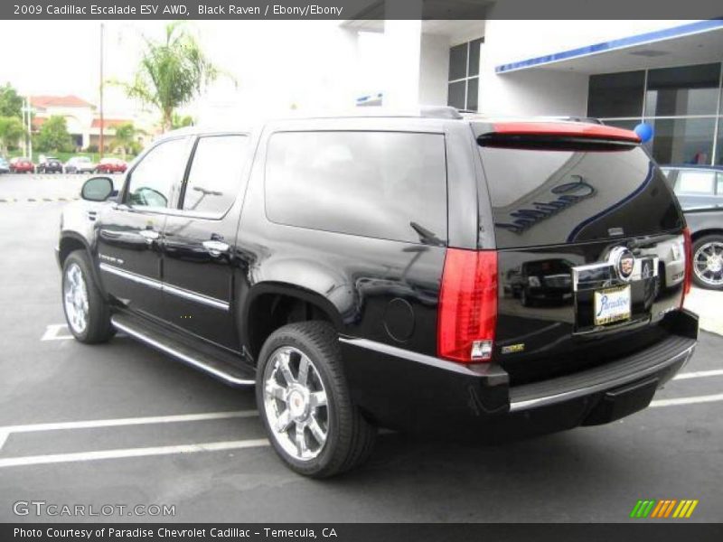 Black Raven / Ebony/Ebony 2009 Cadillac Escalade ESV AWD