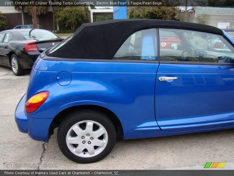 Electric Blue Pearl / Taupe/Pearl Beige 2005 Chrysler PT Cruiser Touring Turbo Convertible