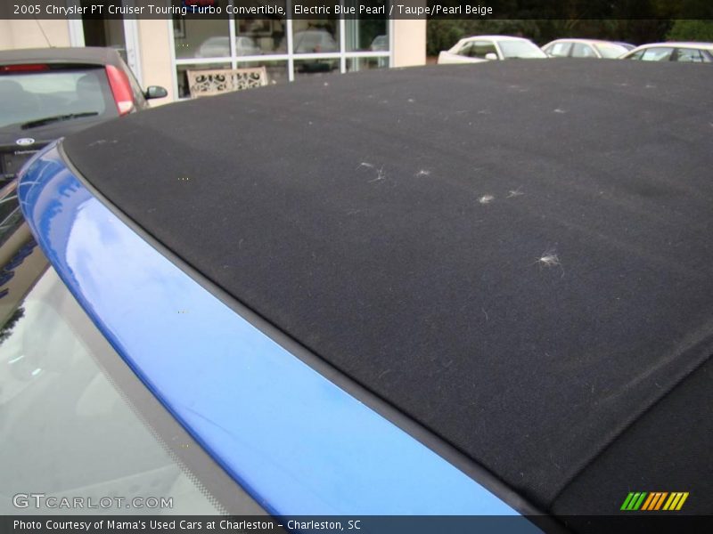 Electric Blue Pearl / Taupe/Pearl Beige 2005 Chrysler PT Cruiser Touring Turbo Convertible