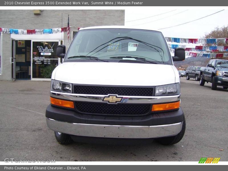 Summit White / Medium Pewter 2010 Chevrolet Express 3500 Extended Work Van