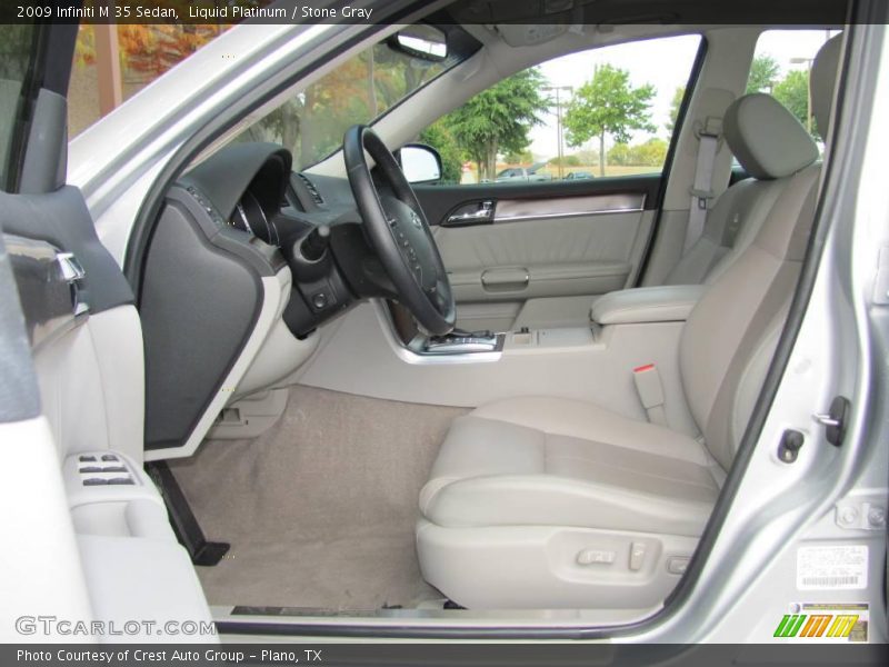 Liquid Platinum / Stone Gray 2009 Infiniti M 35 Sedan