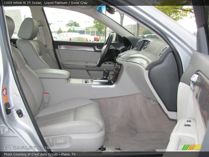 Liquid Platinum / Stone Gray 2009 Infiniti M 35 Sedan