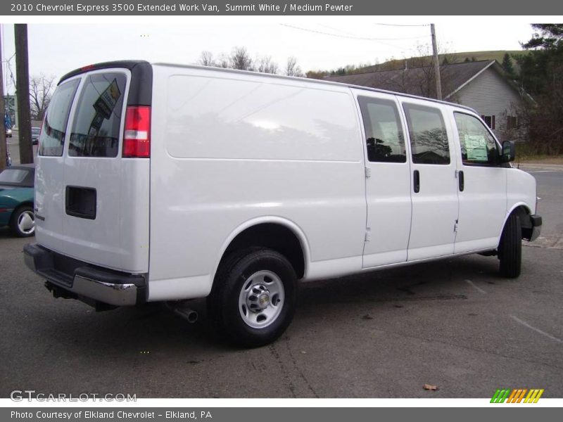 Summit White / Medium Pewter 2010 Chevrolet Express 3500 Extended Work Van