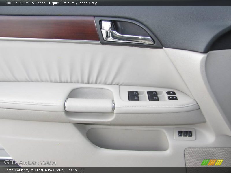 Liquid Platinum / Stone Gray 2009 Infiniti M 35 Sedan
