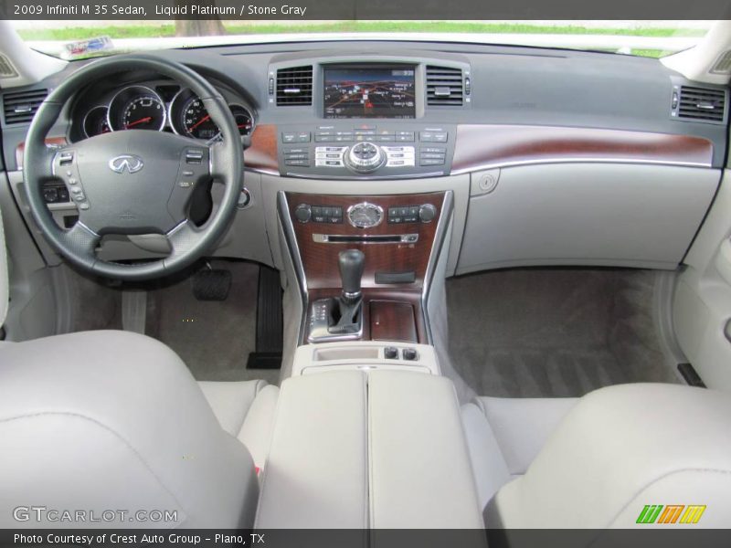 Liquid Platinum / Stone Gray 2009 Infiniti M 35 Sedan