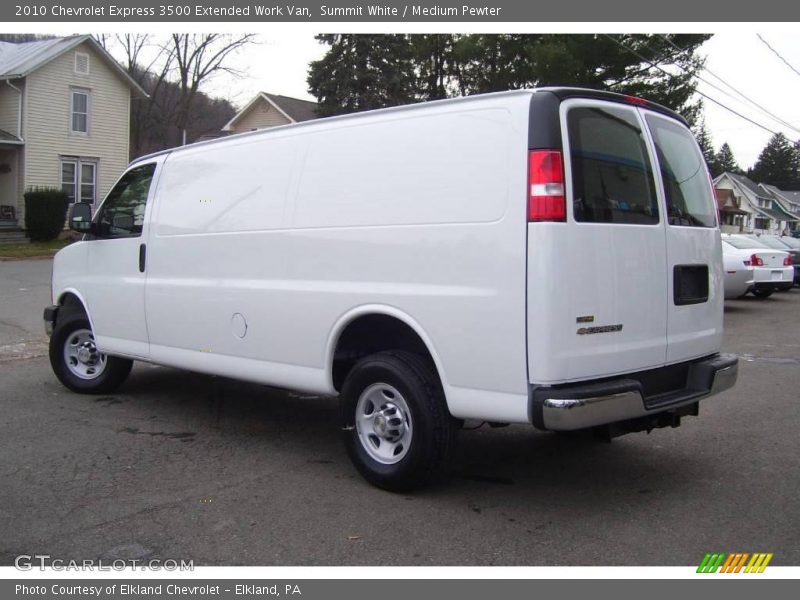 Summit White / Medium Pewter 2010 Chevrolet Express 3500 Extended Work Van