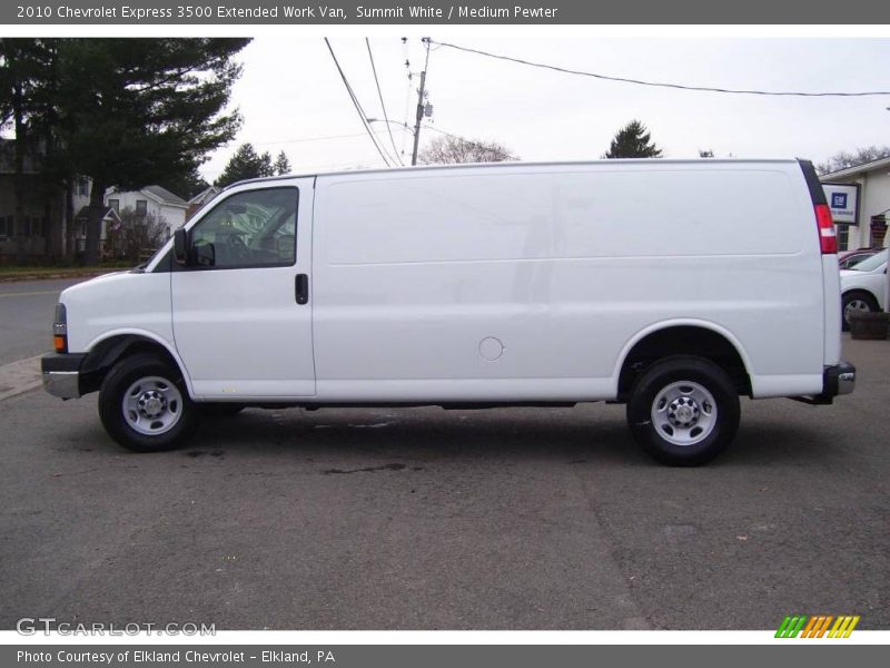 Summit White / Medium Pewter 2010 Chevrolet Express 3500 Extended Work Van