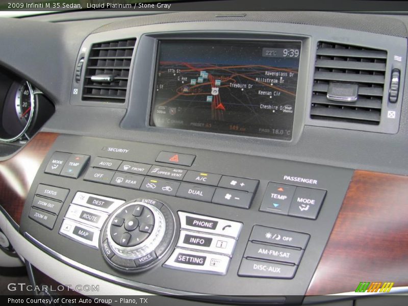 Liquid Platinum / Stone Gray 2009 Infiniti M 35 Sedan