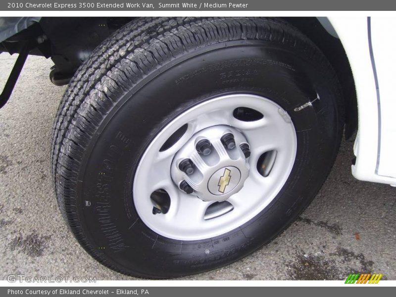 Summit White / Medium Pewter 2010 Chevrolet Express 3500 Extended Work Van