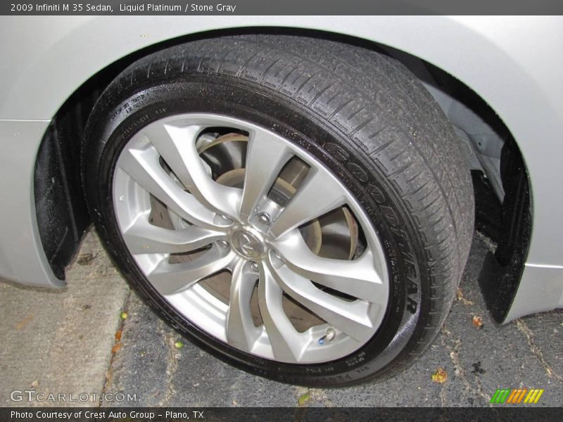 Liquid Platinum / Stone Gray 2009 Infiniti M 35 Sedan