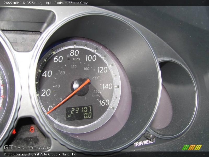 Liquid Platinum / Stone Gray 2009 Infiniti M 35 Sedan
