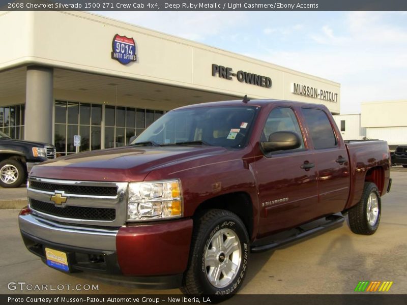 Deep Ruby Metallic / Light Cashmere/Ebony Accents 2008 Chevrolet Silverado 1500 Z71 Crew Cab 4x4