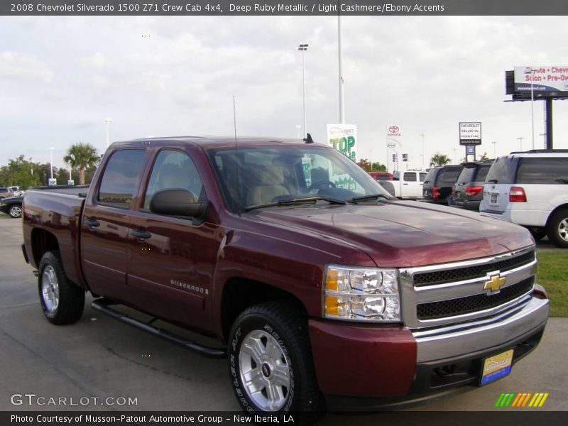 Deep Ruby Metallic / Light Cashmere/Ebony Accents 2008 Chevrolet Silverado 1500 Z71 Crew Cab 4x4