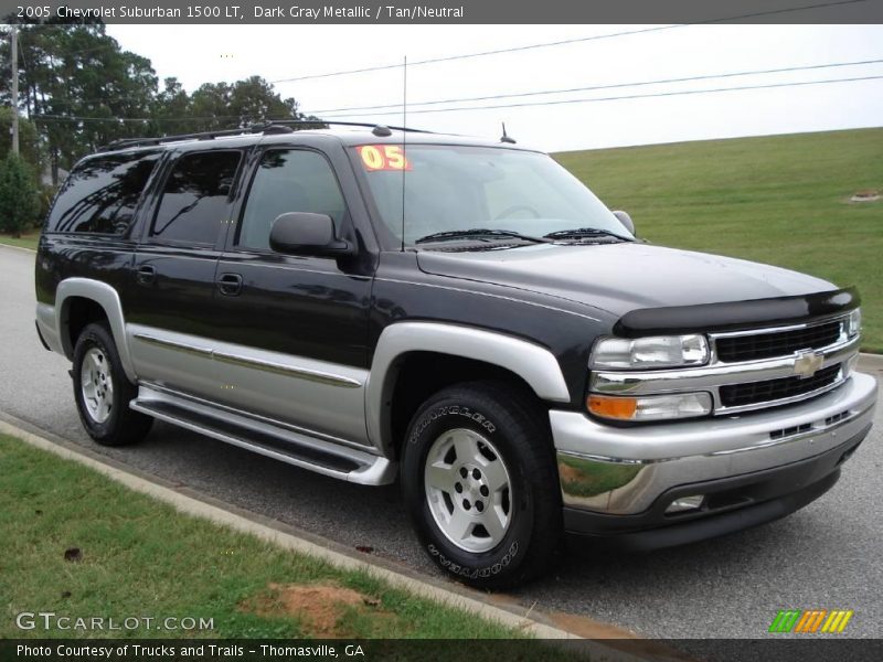 Dark Gray Metallic / Tan/Neutral 2005 Chevrolet Suburban 1500 LT