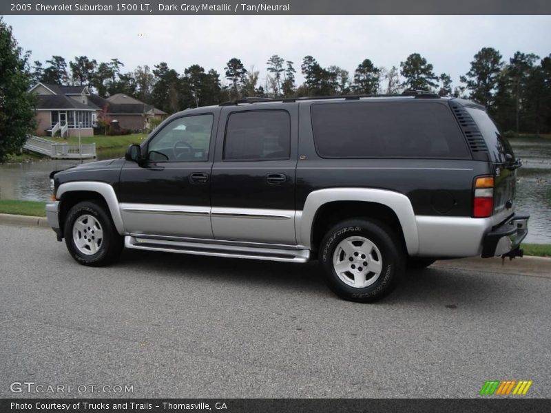 Dark Gray Metallic / Tan/Neutral 2005 Chevrolet Suburban 1500 LT