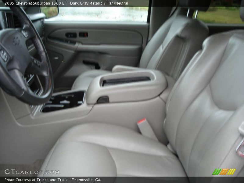 Dark Gray Metallic / Tan/Neutral 2005 Chevrolet Suburban 1500 LT