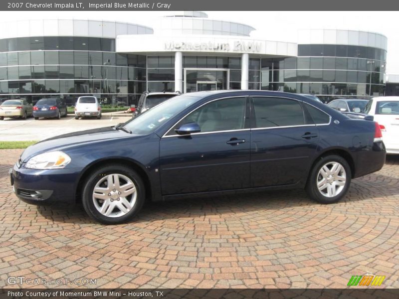 Imperial Blue Metallic / Gray 2007 Chevrolet Impala LT